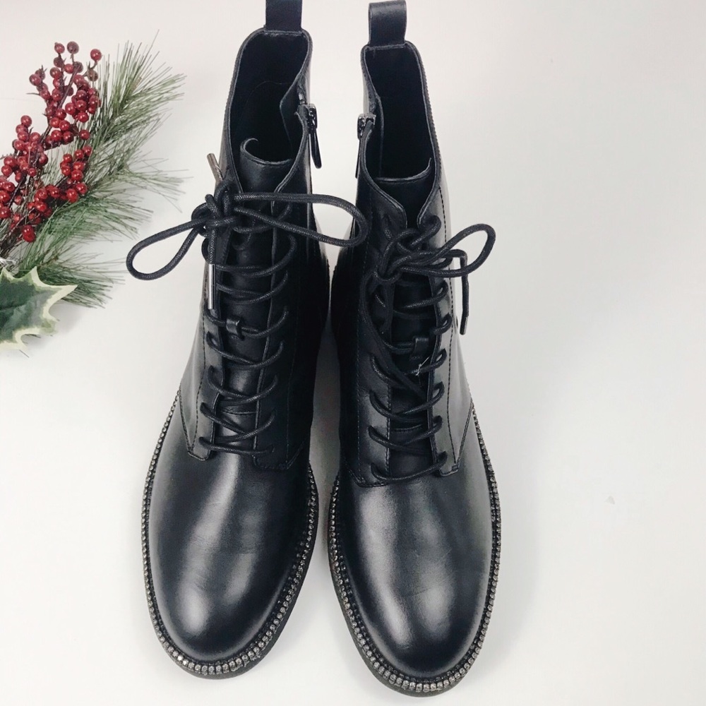 MICHAEL KORS Tavie Leather Combat Boot✨NEW! - Picture 4 of 8